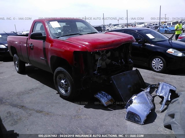 1GC0CVCGXDF196240 - 2013 CHEVROLET SILVERADO C2500 HEAVY DUTY RED photo 1