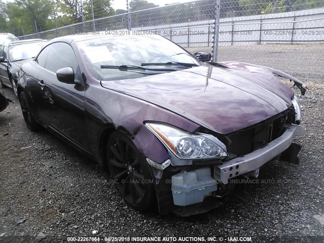 JN1CV6FE3AM353804 - 2010 INFINITI G37 SPORT PURPLE photo 1