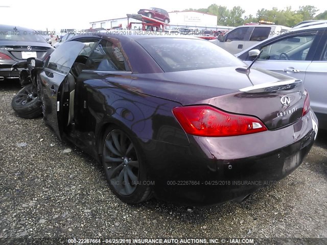 JN1CV6FE3AM353804 - 2010 INFINITI G37 SPORT PURPLE photo 3