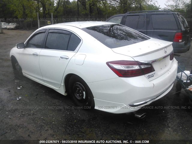 1HGCR2F66GA044410 - 2016 HONDA ACCORD SPORT თეთრი ფოტო 3