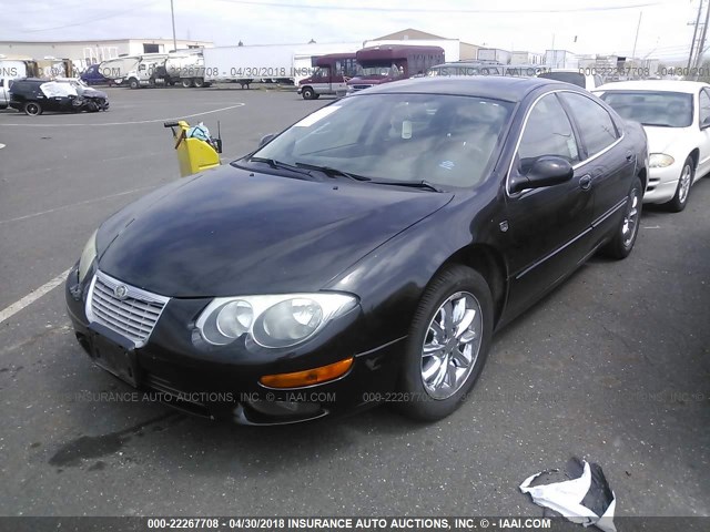 2C3AE66G64H655539 - 2004 CHRYSLER 300M BLACK photo 2