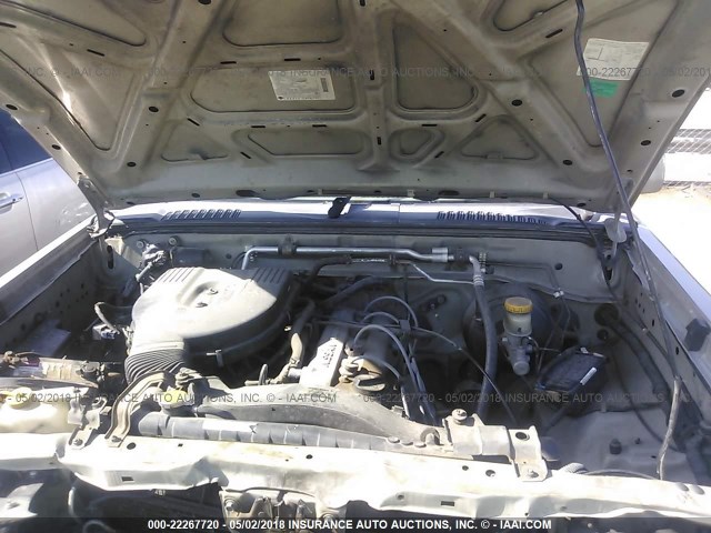 1N6DD26S11C399055 - 2001 NISSAN FRONTIER KING CAB XE GRAY photo 10