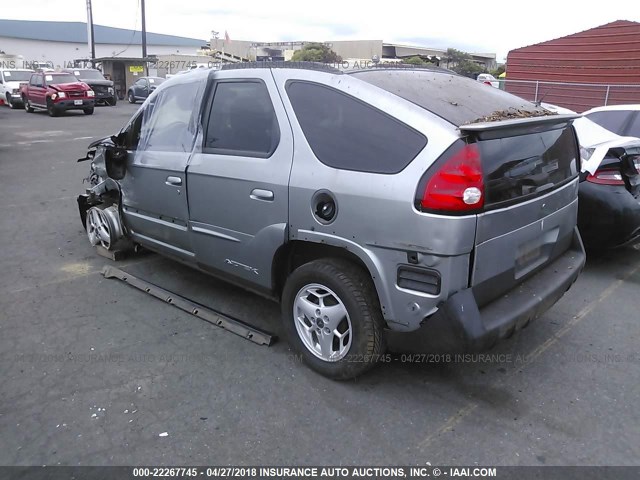 3G7DA03E64S585671 - 2004 PONTIAC AZTEK SILVER photo 3