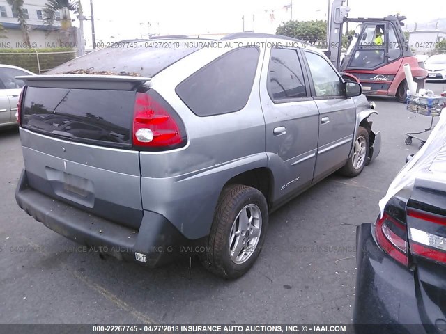 3G7DA03E64S585671 - 2004 PONTIAC AZTEK SILVER photo 4