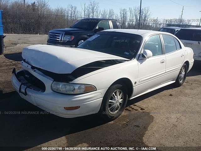 1G4HP52K54U105850 - 2004 BUICK LESABRE CUSTOM WHITE photo 2