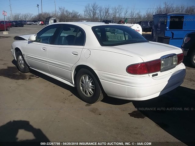 1G4HP52K54U105850 - 2004 BUICK LESABRE CUSTOM WHITE photo 3