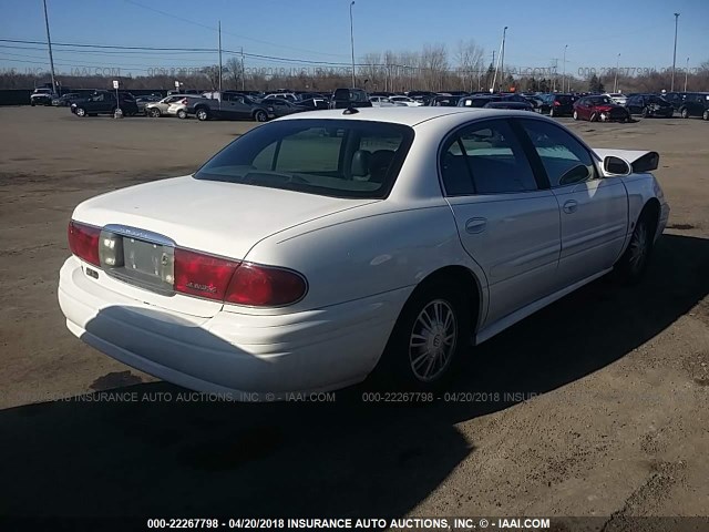 1G4HP52K54U105850 - 2004 BUICK LESABRE CUSTOM WHITE photo 4