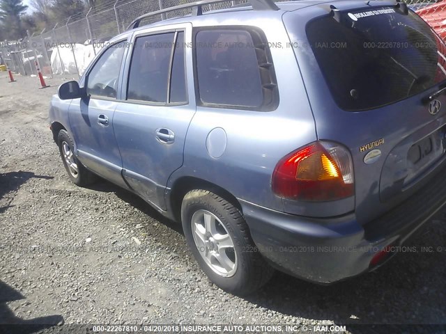 KM8SC83D51U043168 - 2001 HYUNDAI SANTA FE GLS/LX BLUE photo 6