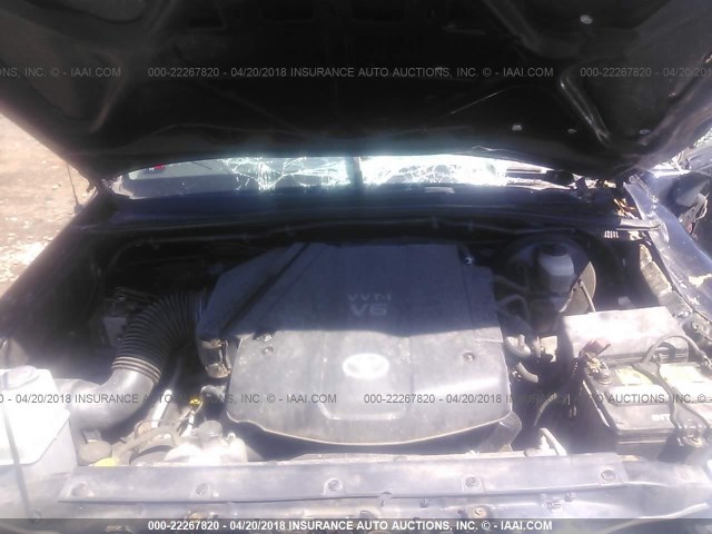 5TEUU42N05Z099626 - 2005 TOYOTA TACOMA ACCESS CAB Қара фото 10