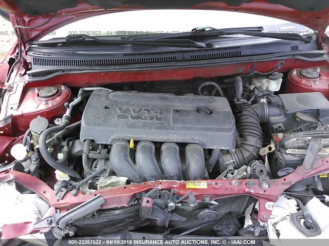 2T1BR32EX6C701975 - 2006 TOYOTA COROLLA CE/LE/S MAROON photo 10