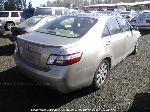 JTNBB46K373009394 - 2007 TOYOTA CAMRY NEW GENERATION HYBRID TAN photo 4