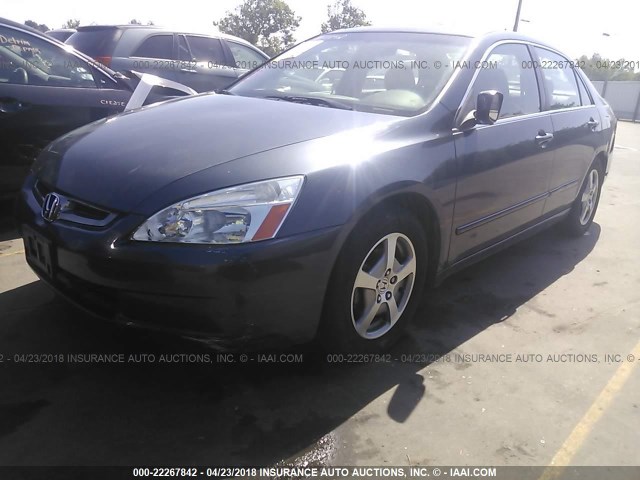 JHMCN36575C014209 - 2005 HONDA ACCORD HYBRID GRAY photo 2