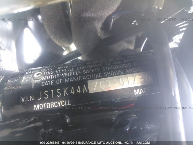 JS1SK44A7G2101736 - 2016 SUZUKI DR-Z400 SM BLACK photo 10