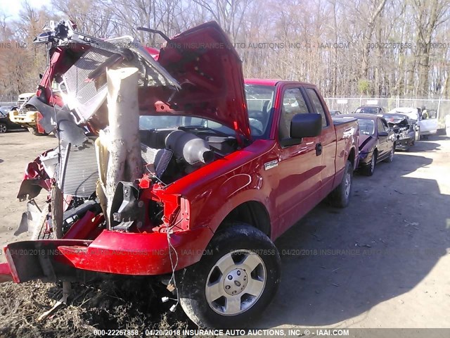 1FTRX12W26NB36510 - 2006 FORD F150 RED photo 2