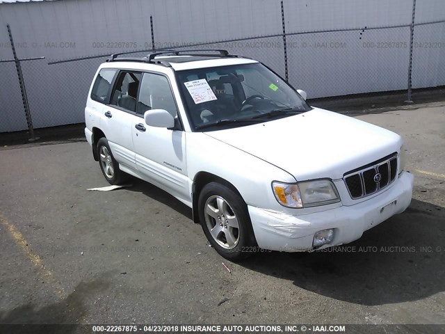JF1SF65671H743934 - 2001 SUBARU FORESTER S თეთრი ფოტო 1