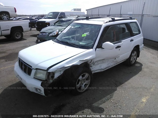 JF1SF65671H743934 - 2001 SUBARU FORESTER S თეთრი ფოტო 2