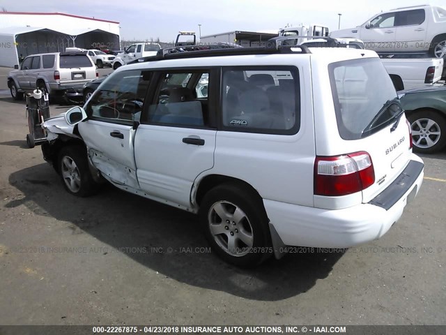 JF1SF65671H743934 - 2001 SUBARU FORESTER S თეთრი ფოტო 3