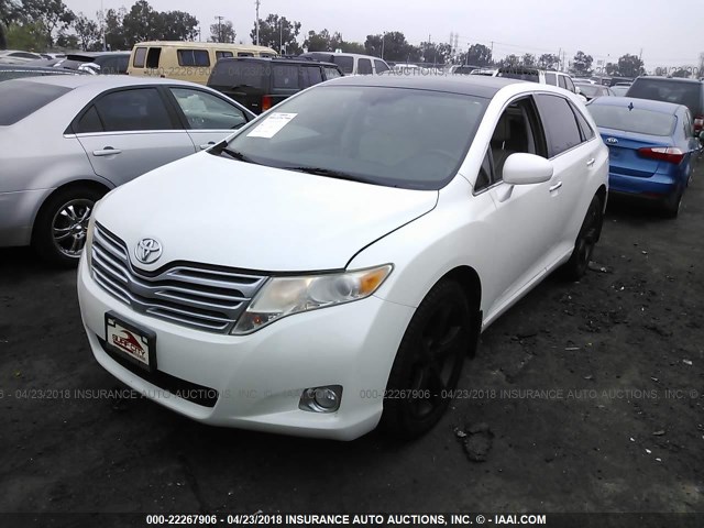 4T3ZK11A09U002595 - 2009 TOYOTA VENZA WHITE photo 2