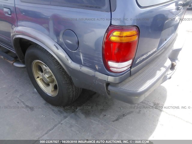 1FMZU83P0YZC17330 - 2000 FORD EXPLORER XLT BLUE photo 6