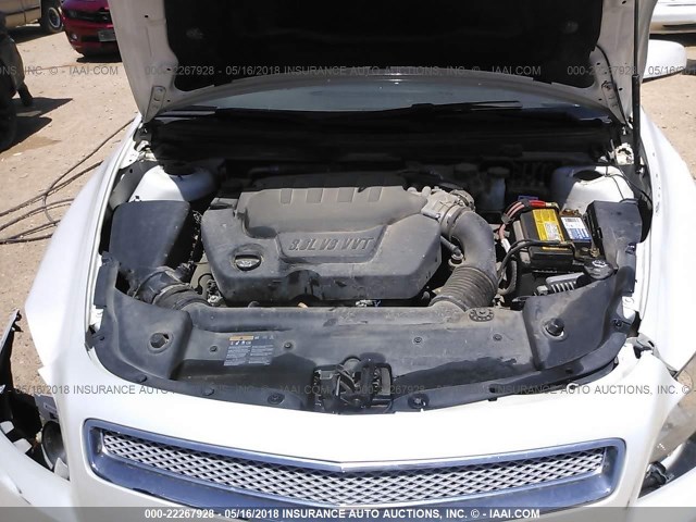 1G1ZE5E74BF390377 - 2011 CHEVROLET MALIBU LTZ WHITE photo 10