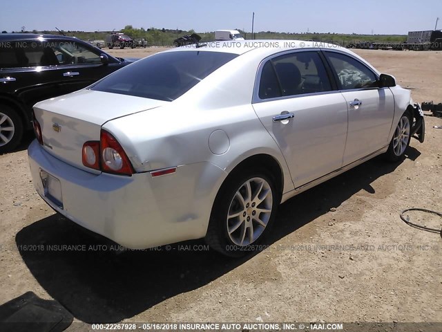 1G1ZE5E74BF390377 - 2011 CHEVROLET MALIBU LTZ WHITE photo 4