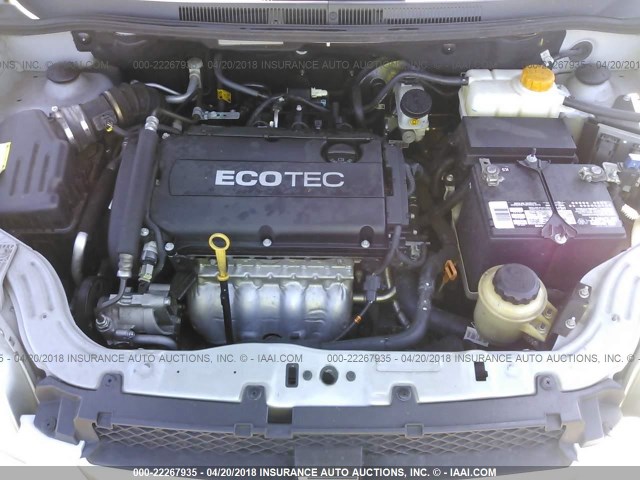 KL1TD5DE2BB210411 - 2011 CHEVROLET AVEO LS/LT 银色 照片 10