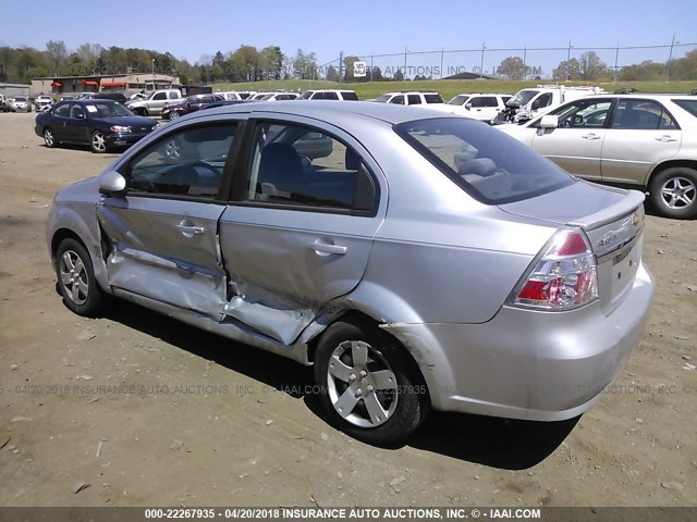 KL1TD5DE2BB210411 - 2011 CHEVROLET AVEO LS/LT SILVER photo 3