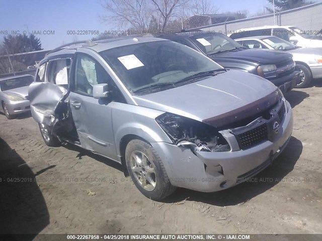 5N1BV28U76N109561 - 2006 NISSAN QUEST S/SE/SL SILVER photo 1