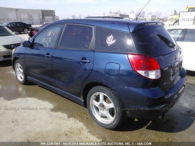2T1KR32E23C026277 - 2003 TOYOTA COROLLA MATRIX XR BLUE photo 3