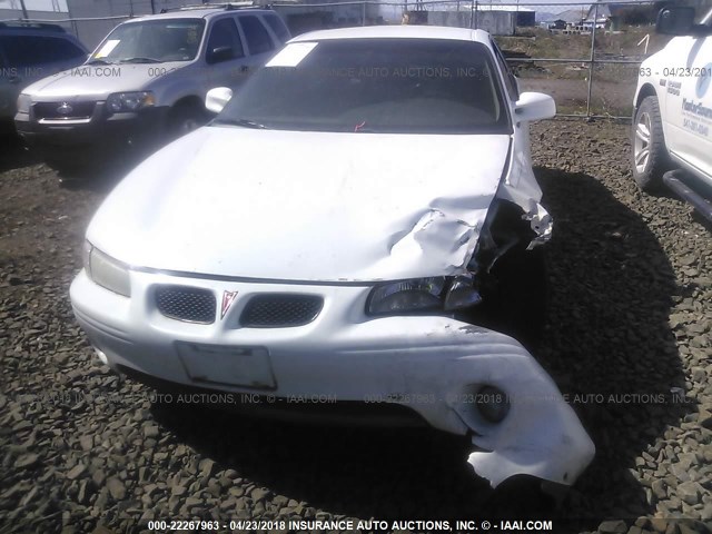 1G2WP52K41F171306 - 2001 PONTIAC GRAND PRIX GT WHITE photo 6