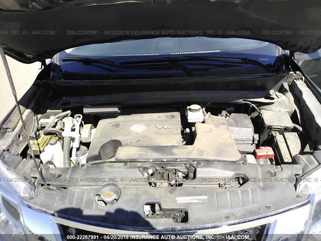 5N1AR2MN0FC606073 - 2015 NISSAN PATHFINDER S/SV/SL/PLATINUM 灰色 照片 10