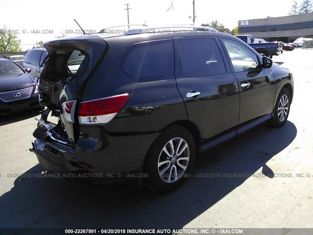 5N1AR2MN0FC606073 - 2015 NISSAN PATHFINDER S/SV/SL/PLATINUM 灰色 照片 4