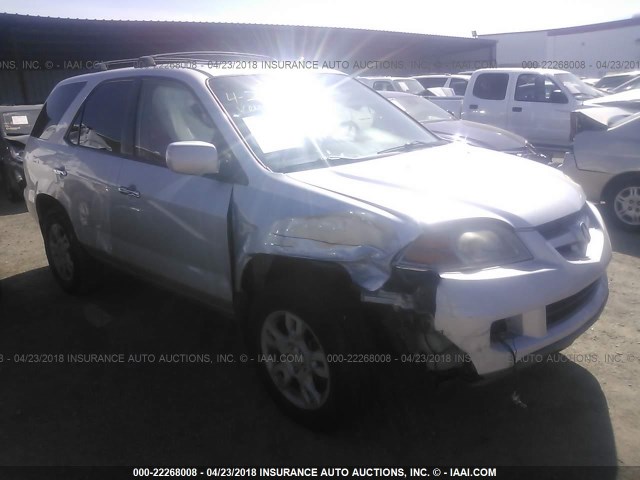 2HNYD18624H542041 - 2004 ACURA MDX TOURING SILVER photo 1