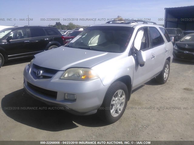 2HNYD18624H542041 - 2004 ACURA MDX TOURING SILVER photo 2