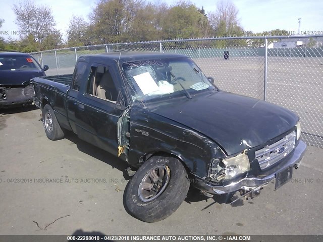 1FTYR14V82TA68648 - 2002 FORD RANGER SUPER CAB GREEN photo 1