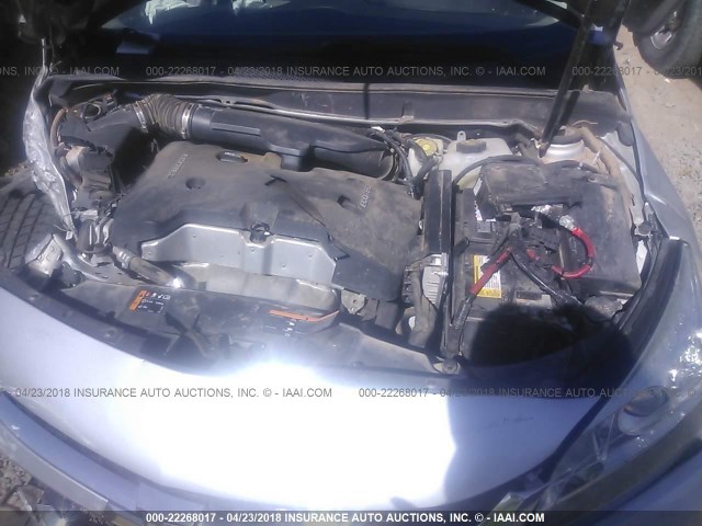 1G11C5SL8FF103052 - 2015 CHEVROLET MALIBU 1LT 银色 照片 10