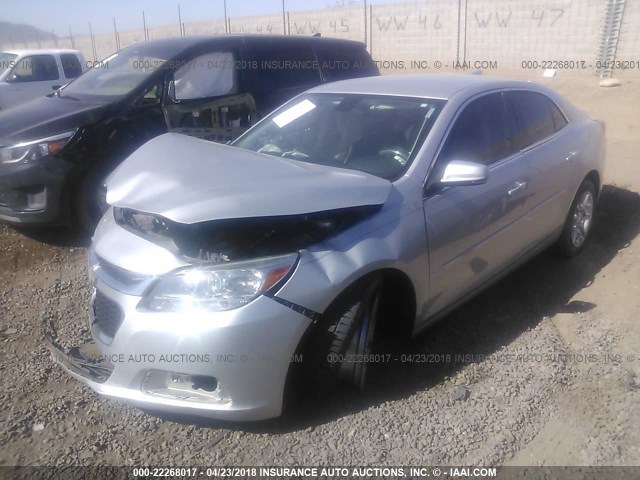 1G11C5SL8FF103052 - 2015 CHEVROLET MALIBU 1LT 银色 照片 2