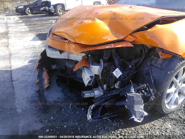 1C3CDFBA7DD321899 - 2013 DODGE DART SXT ORANGE photo 6