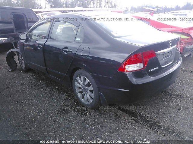 19XFA16929E012447 - 2009 HONDA CIVIC EXL 黑色 照片 3