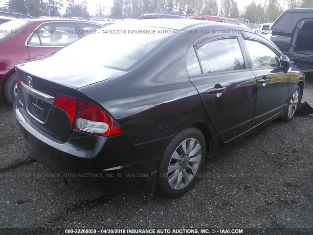 19XFA16929E012447 - 2009 HONDA CIVIC EXL 黑色 照片 4