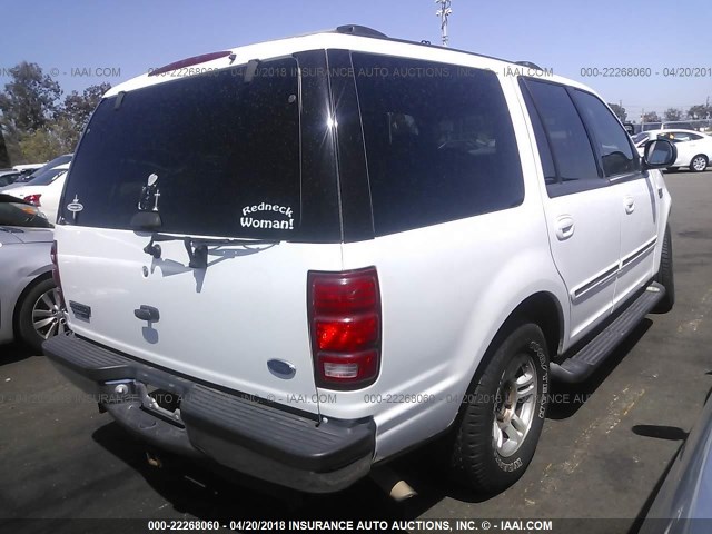 1FMRU15L91LB69871 - 2001 FORD EXPEDITION XLT 白色 照片 4