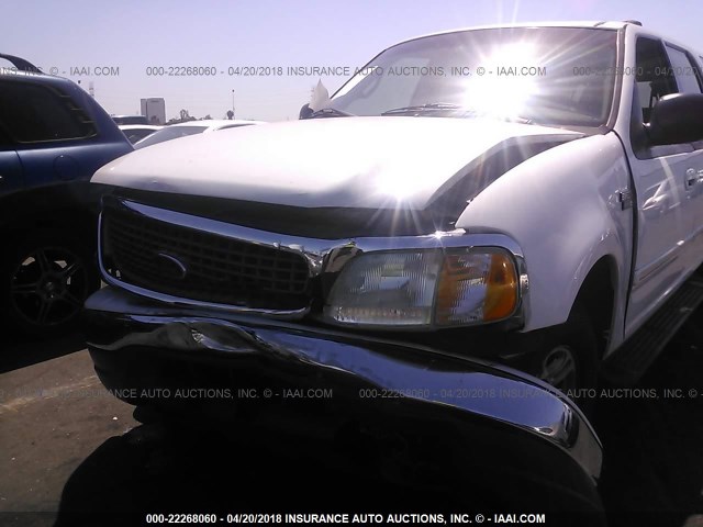 1FMRU15L91LB69871 - 2001 FORD EXPEDITION XLT WHITE photo 6