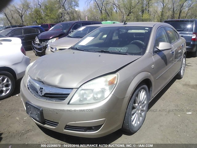 1G8ZV57768F125564 - 2008 SATURN AURA XR BEIGE photo 2