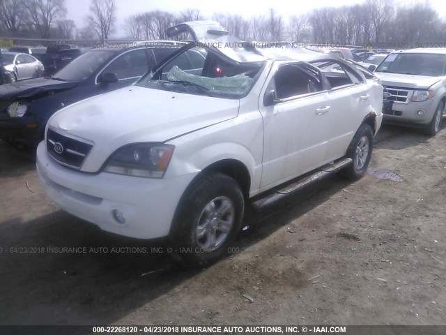 KNDJC733965623476 - 2006 KIA SORENTO EX/LX WHITE photo 2