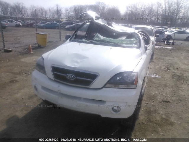 KNDJC733965623476 - 2006 KIA SORENTO EX/LX WHITE photo 6