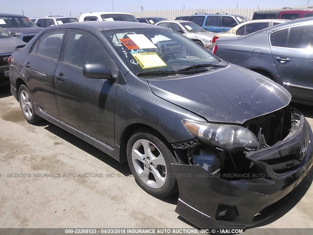 2T1BU4EE8CC824640 - 2012 TOYOTA COROLLA S/LE GRAY photo 1