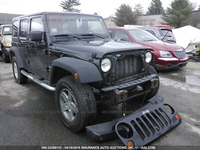 1J4BA3H19BL626131 - 2011 JEEP WRANGLER UNLIMITE SPORT BLACK photo 1