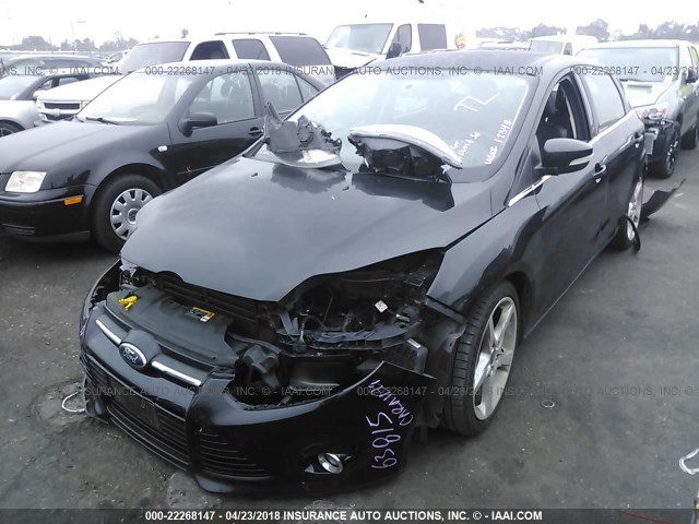 1FADP3N23EL138748 - 2014 FORD FOCUS TITANIUM BLACK photo 2