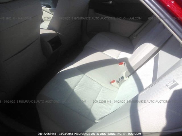 4T4BF1FK6ER356959 - 2014 TOYOTA CAMRY L/SE/LE/XLE RED photo 8
