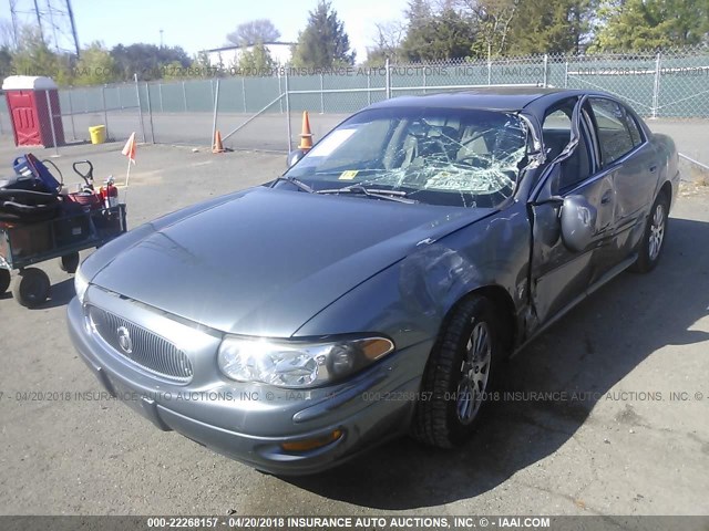 1G4HP54K95U281945 - 2005 BUICK LESABRE CUSTOM GRAY photo 2